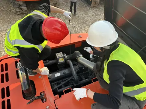Machine inspection and preparation before export