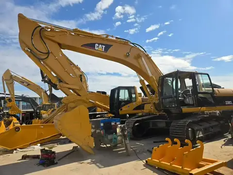 Loading and shipping used excavators from China